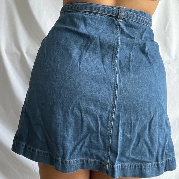 Gap Denim Wrap Tie Skirt - Picture 3 of 11